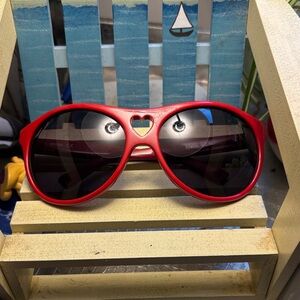 Moschino Red Heart Sunglasses